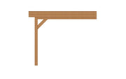 YARD Outdoor SUBLIME veranda plat dak 750x300 cm Douglas blank