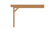 YARD Outdoor SUBLIME veranda plat dak 400x350 cm Douglas blank
