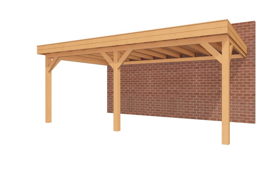 YARD Outdoor SUBLIME veranda plat dak 600x350 cm Douglas blank