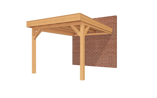 YARD Outdoor SUBLIME veranda plat dak 300x400 cm Douglas blank