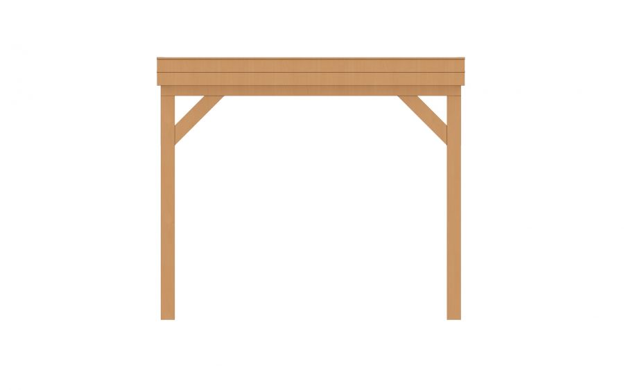 YARD Outdoor SUBLIME veranda plat dak 300x400 cm Douglas blank