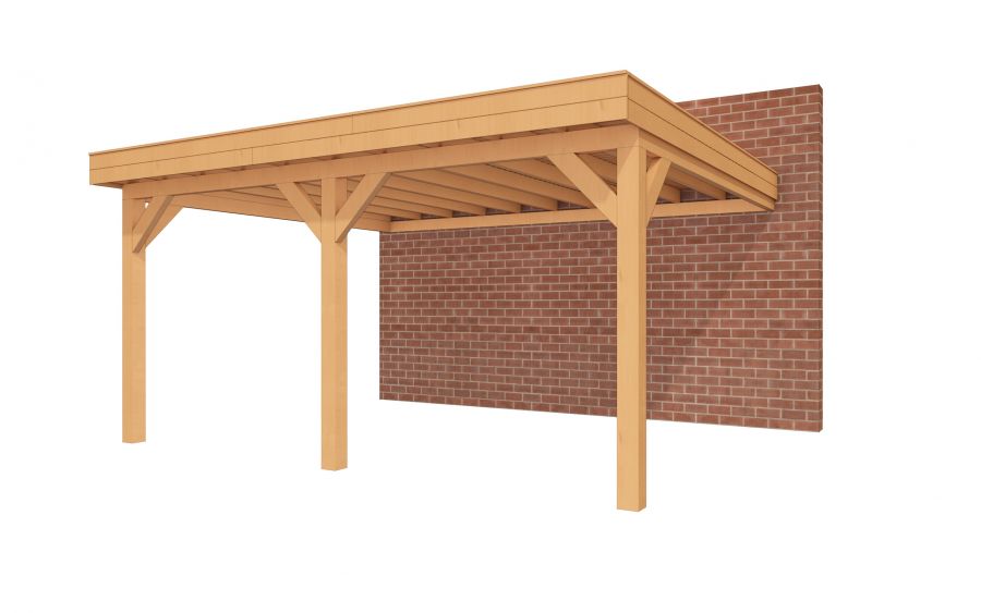 YARD Outdoor SUBLIME veranda plat dak 500x400 cm Douglas blank
