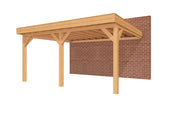 YARD Outdoor SUBLIME veranda plat dak 500x400 cm Douglas blank