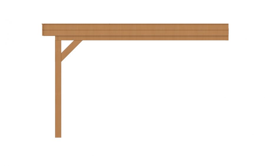 YARD Outdoor SUBLIME veranda plat dak 500x400 cm Douglas blank