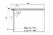 YARD Outdoor SUBLIME veranda plat dak 500x400 cm Douglas blank