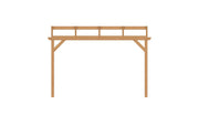 YARD Outdoor OBLIQUE veranda schuin dak 400x300 cm Douglas blank