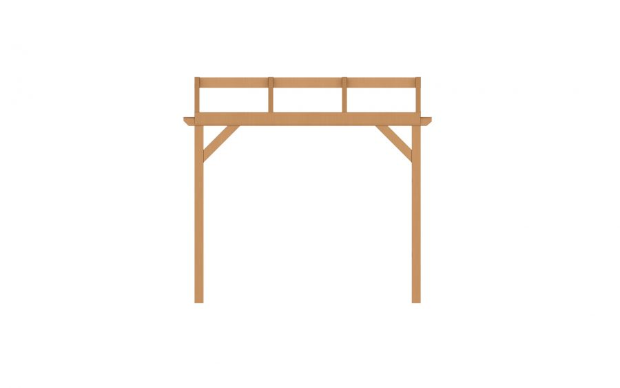 YARD Outdoor OBLIQUE Veranda Schuin dak 300x350 cm Douglas