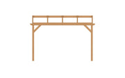 YARD Outdoor OBLIQUE veranda schuin dak 400x350 cm Douglas blank