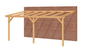 YARD Outdoor OBLIQUE veranda schuin dak 600x350 cm Douglas blank