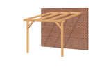 OBLIQUE veranda bouwpakket schuin dak 300x400 cm Douglas blank YARD Outdoor