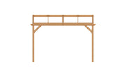 YARD Outdoor OBLIQUE veranda schuin dak 400x400 cm Douglas blank