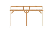 YARD Outdoor OBLIQUE veranda schuin dak 500x400 cm Douglas blank