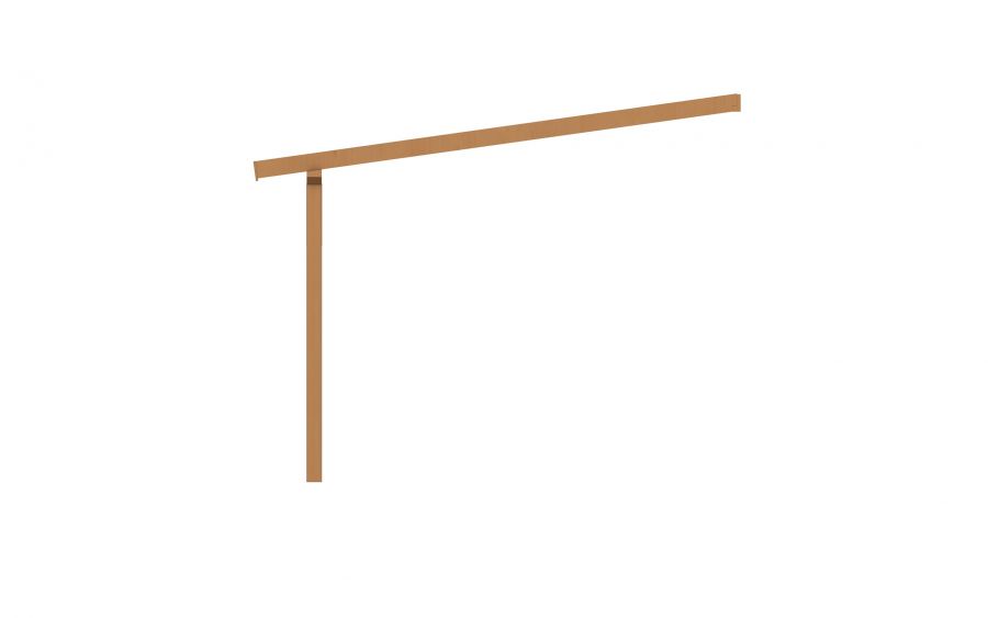 YARD Outdoor OBLIQUE veranda schuin dak 500x400 cm Douglas blank