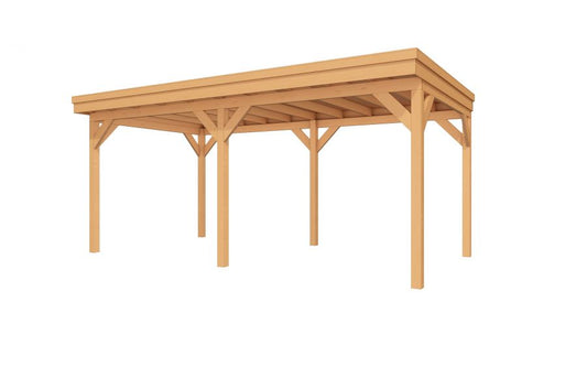 YARD Outdoor EASYLINE overkapping 600x300 cm Douglas blank Bouwpakket