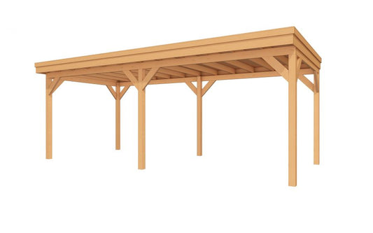 YARD Outdoor EASYLINE overkapping 700x300 cm Douglas blank Bouwpakket