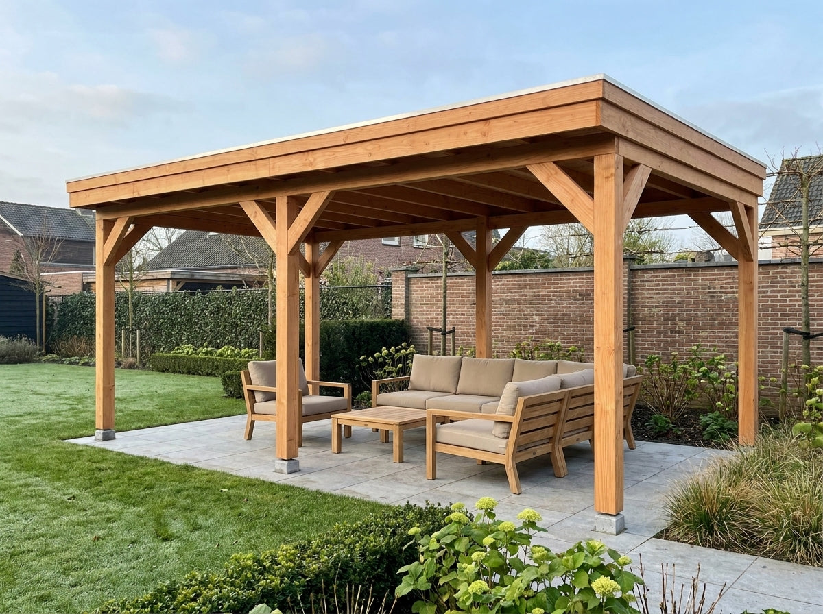 EASYLINE overkapping bouwpakket 600x300 cm Douglas blank YARD Outdoor