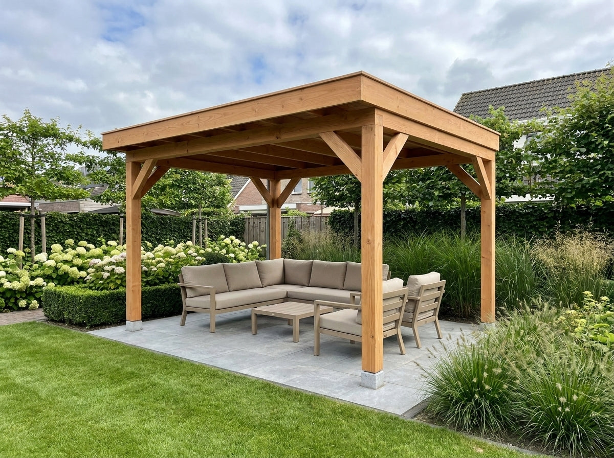 GRANDIOSE overkapping bouwpakket 400x270 cm Douglas blank YARD Outdoor