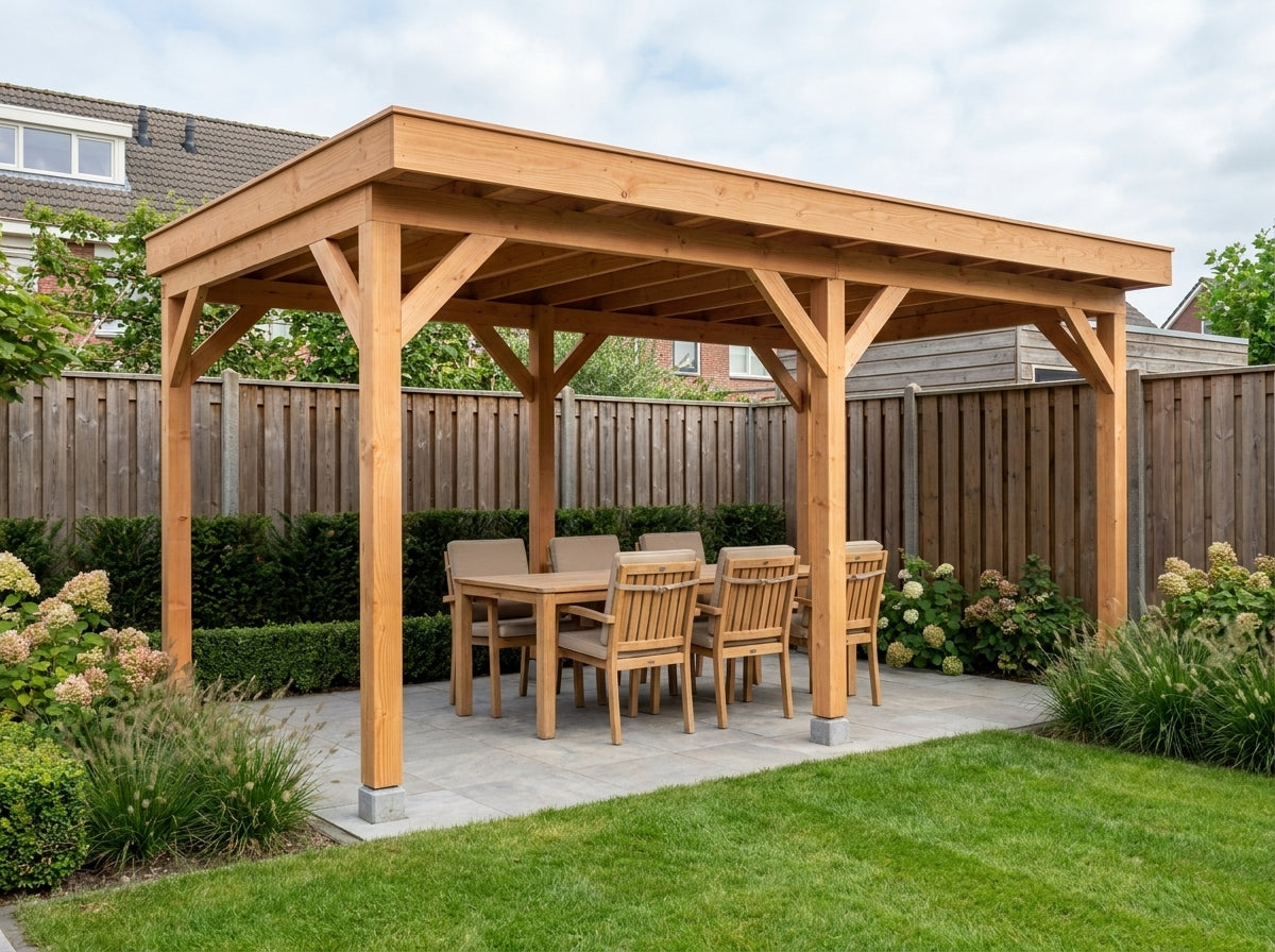 GRANDIOSE overkapping bouwpakket 500x270 cm Douglas blank YARD Outdoor