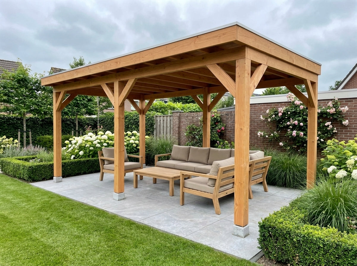 GRANDIOSE overkapping bouwpakket 600x270 cm Douglas blank YARD Outdoor
