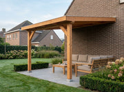 OBLIQUE veranda bouwpakket schuin dak 300x400 cm Douglas blank YARD Outdoor