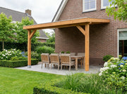 OBLIQUE veranda bouwpakket schuin dak 400x300 cm Douglas blank YARD Outdoor