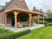 SUBLIME overkapping bouwpakket plat dak 1000x300 cm Douglas blank YARD Outdoor