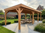 SUBLIME overkapping bouwpakket plat dak 1000x400 cm Douglas blank YARD Outdoor