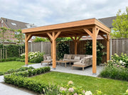 SUBLIME overkapping bouwpakket plat dak 500x300 cm Douglas blank YARD Outdoor