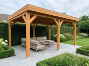 SUBLIME overkapping bouwpakket plat dak 500x400 cm Douglas blank YARD Outdoor