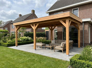 SUBLIME overkapping bouwpakket plat dak 700x300 cm Douglas blank YARD Outdoor