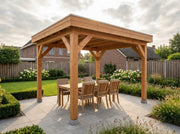 SUBLIME veranda bouwpakket plat dak 300x300 cm Douglas blank YARD Outdoor