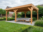 SUBLIME veranda bouwpakket plat dak 600x350 cm Douglas blank YARD Outdoor