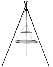 Driepoot Grill TIPI 210 cm met Dubbel Grillrooster 70 + 40 cm | CookKing