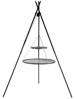 Driepoot barbecue TIPI 210 cm met 2 grillroosters 80 en 40 cm | CookKing