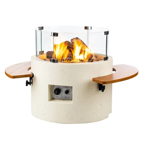 Vuurtafel Rond Wit | Happy Cocooning
