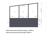 Zelfbouw Aluminium Zijwand | YARD Outdoor | Met Staande Polycarbonaat