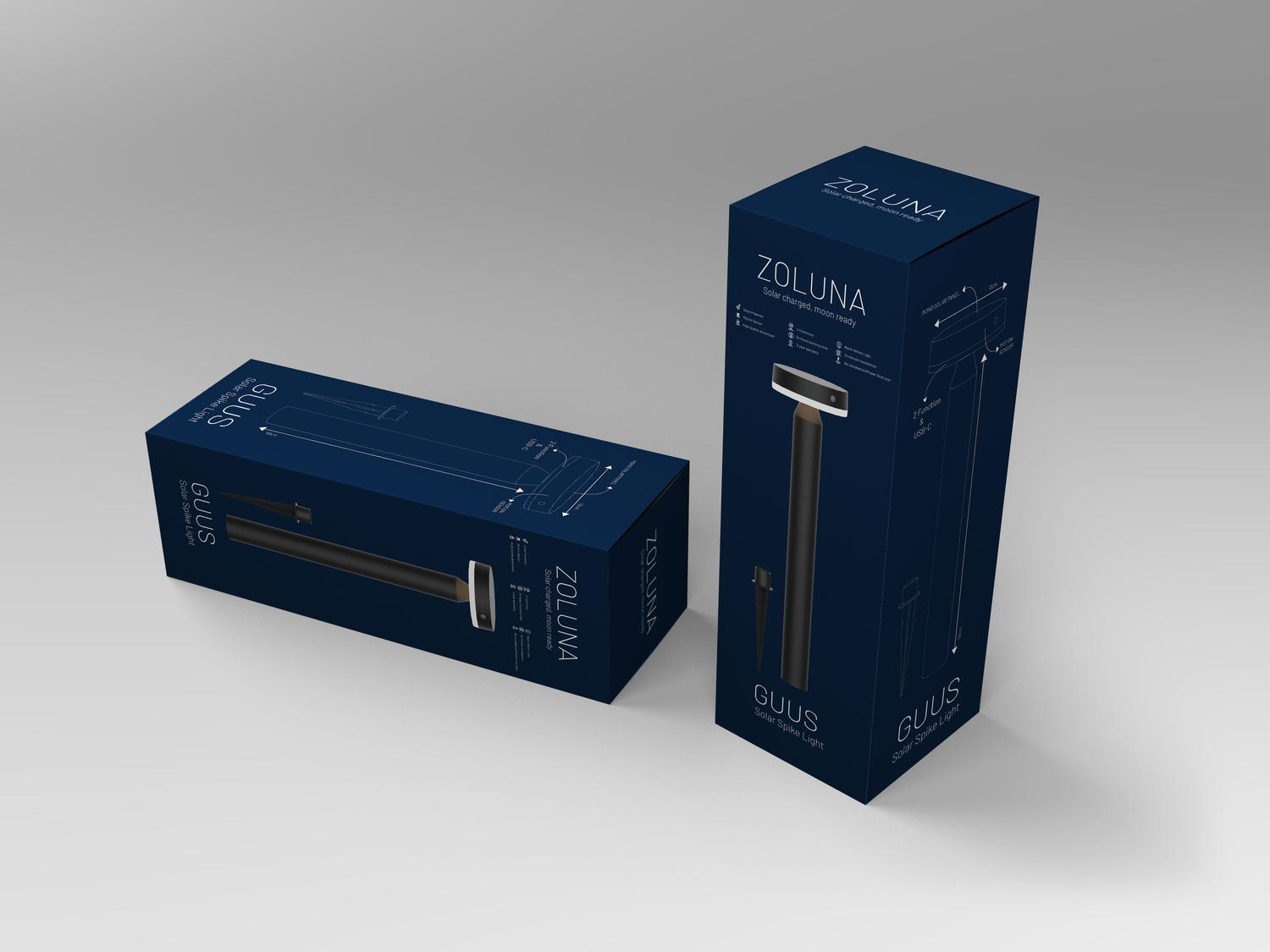 ZOLUNA Solar Spike Light GUUS – Premium Buitenverlichting op Zonne - energie - Chique Buiten Leven - Zoluna Solar prikspot